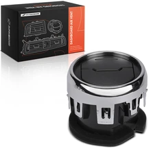 Front Center Black & Chrome Dash Air Vent for 2015-2022 Ford Mustang