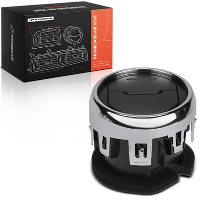 Front Center Black & Chrome Dash Air Vent