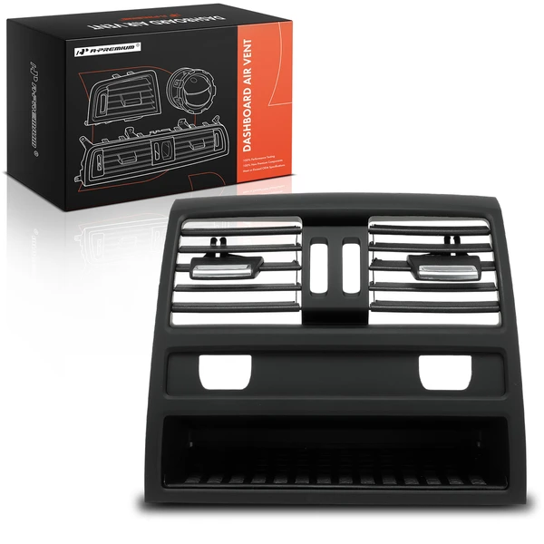 Rear Center Console Air Vent Grille Panel Cover with Hole for BMW F10 528i 2010-2016