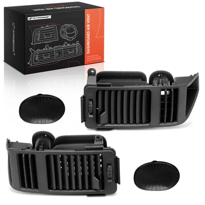 2 Pcs Front Gray AC Dash Air Vent Cover Trim