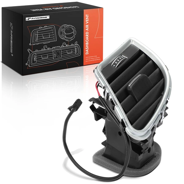 Front Driver Black Center Dash Air Vent for Audi A4 A4 Quattro 2009-2016 S4