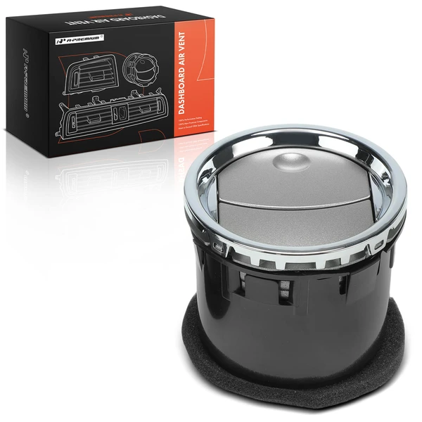 Front Dash AC Heater Air Vent Chrome Silver for 2004-2008 Ford F-150