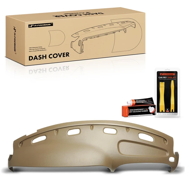 Upper Saddle Tan Dash Cover for 1998-2002 Dodge Ram 2500