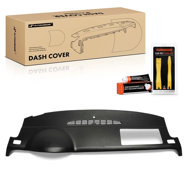 Upper Black Dash Cover for 2007-2012 Chevrolet Silverado 2500 HD