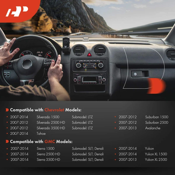 Upper Cashmere Dash Cover for Chevy Silverado 1500 Tahoe GMC Sierra 1500 Yukon