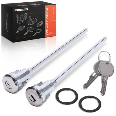 2 Pcs Door Lock Cylinder Set with 2 Keys