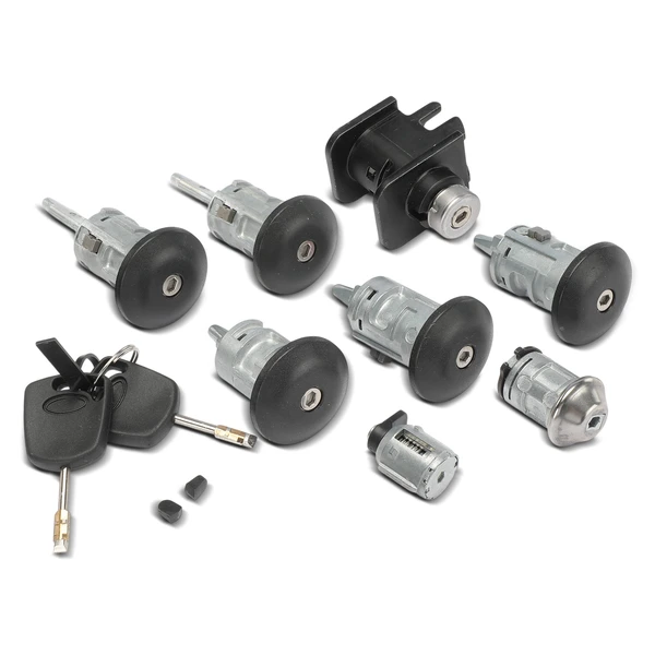 8 Pcs Front & Rear Door Lock Cylinder Set with 2 keys for Ford Transit Connect 2010-2013