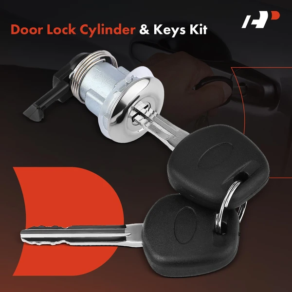 Rear Fuel Filler Lid Door Lock Cylinder with 2 Keys for Toyota Tacoma 1995-2004