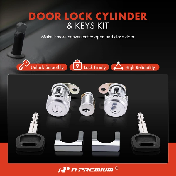 A-Premium APDCS008TW Door Lock Cylinder Set