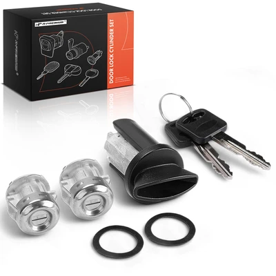 3 Pcs Door Lock Cylinder Set with 2 Keys