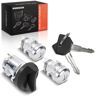 3 Pcs Door Lock Cylinder Set with 2 Keys