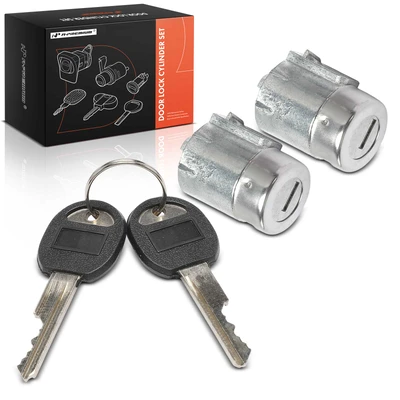 2 Pcs Front Door Lock Cylinder Set with 2 Keys