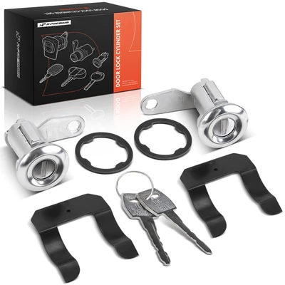 2 Pcs Door Lock Cylinder Set with 2 Keys