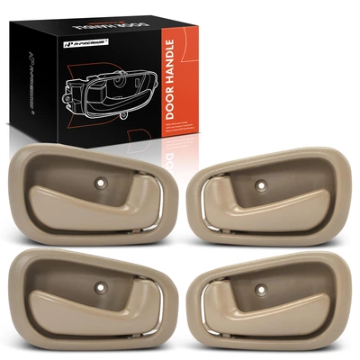 4 Pcs Front & Rear Beige Interior Door Handle