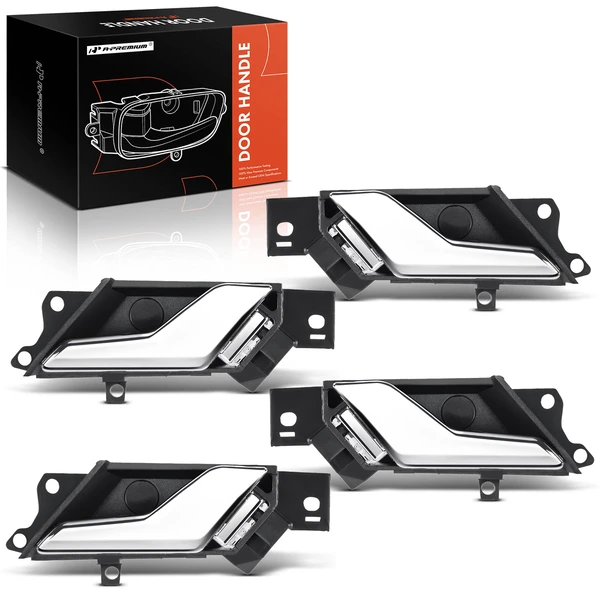 4 Pcs Front & Rear Chrome Interior Door Handle for 2008-2010 Saturn Vue