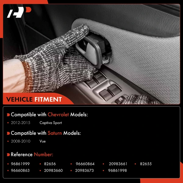 4 Pcs Front & Rear Chrome Interior Door Handle for Chevrolet Captiva Sport 12-15