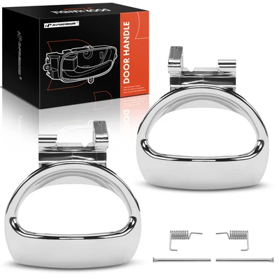 2 Pcs Front or Rear Chrome Interior Door Handle