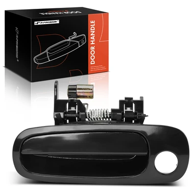 Front Left Smooth Black Exterior Door Handle
