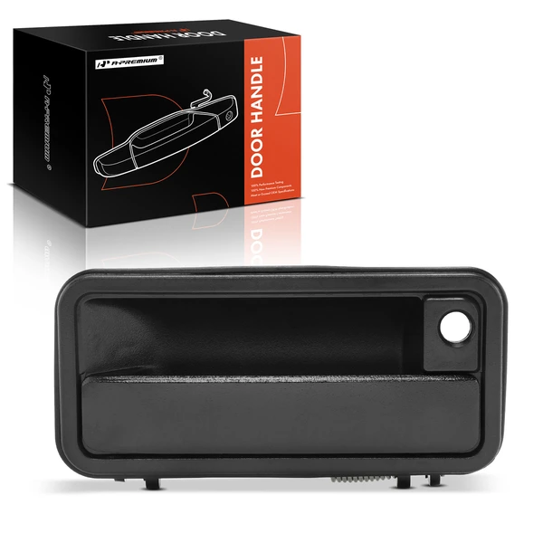 Front Passenger Textured Black Exterior Door Handle for 1988-2000 GMC K3500