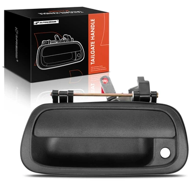 Smooth Black Tailgate Latch Handle with Bezel
