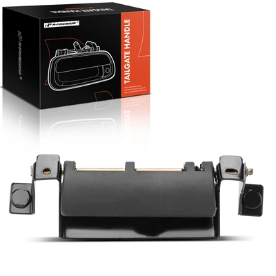 Smooth Black Rear Tailgate Latch Handle