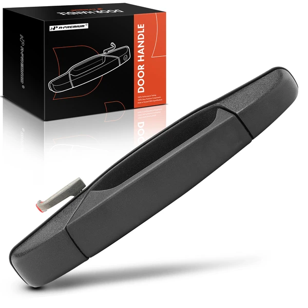 Front Passenger Textured Black Exterior Door Handle for 2007-2013 GMC Sierra 1500