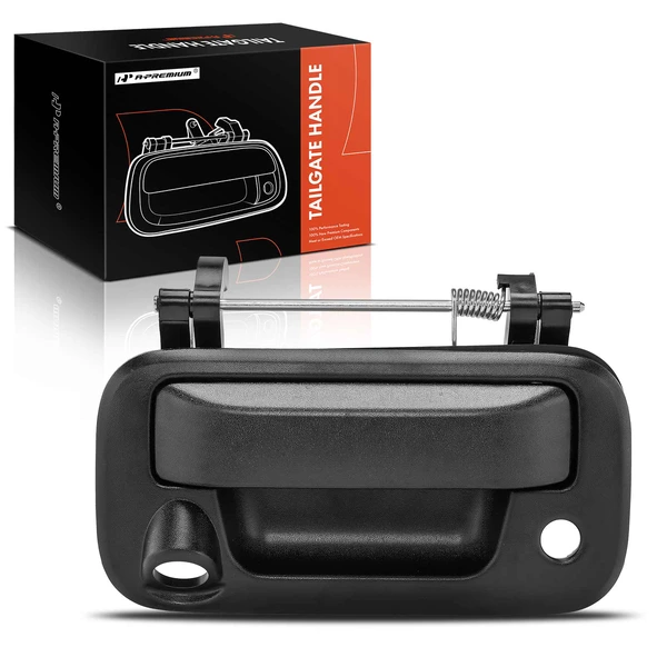 Textured Black Tailgate Handle with Bezel for 2008-2014 Ford F-150