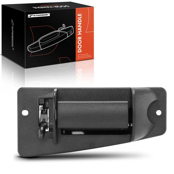 Rear Left Black Exterior Door Handle for Chevy Silverado 1500 Extended Cab Pickup