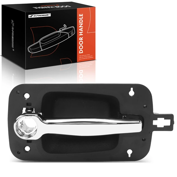 Front Passenger Black Exterior Door Handle with Keyhole for International ProStar 2008-2014