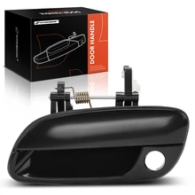 Front Driver Smooth Black Exterior Door Handle with Keyhole for 2001-2006 Hyundai Elantra