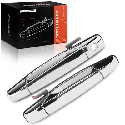 2 Pcs Front Chrome Exterior Door Handle