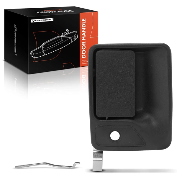 Front Passenger Textured Black Exterior Door Handle for 1999-2016 Ford F-350 Super Duty