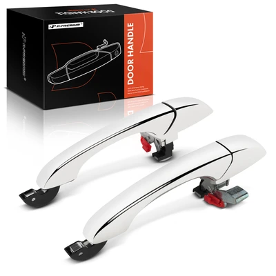 2 Pcs Rear Chrome Exterior Door Handle