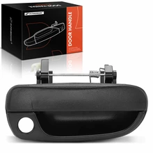 Front Passenger Textured Black Exterior Door Handle with Keyhole