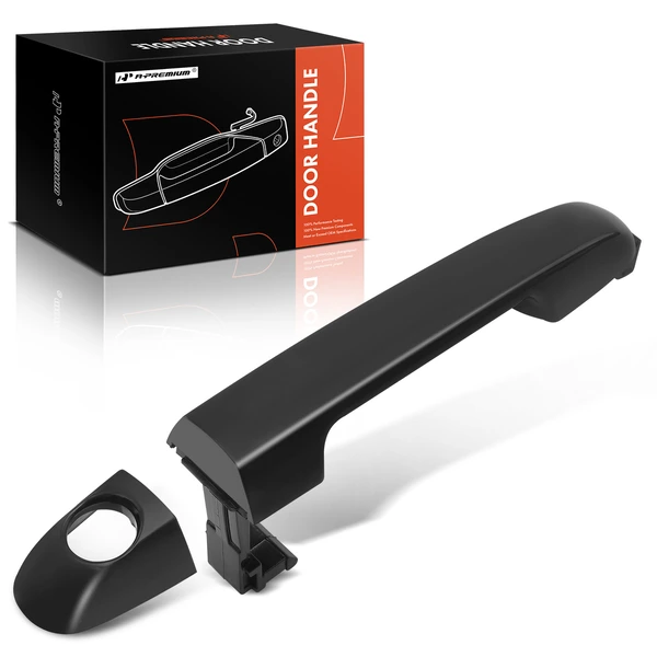 Smooth Black Exterior Door Handle with Keyhole for 2006-2012 Hyundai Elantra