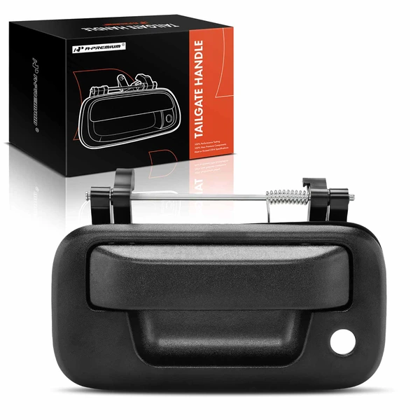 Textured Black Tailgate Handle with Bezel for 2008-2016 Ford F-450 Super Duty