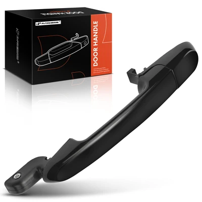 Rear Driver Black Exterior Door Handle without Keyhole