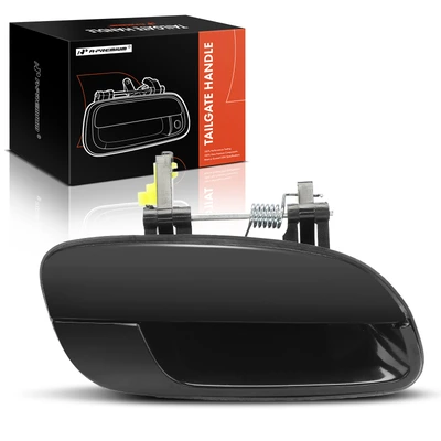 Rear Passenger Smooth Black Exterior Door Handle without Keyhole