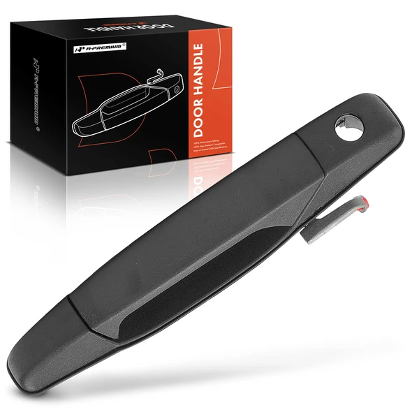 Front Passenger Textured Black Exterior Door Handle for 2007-2014 GMC Sierra 2500 HD