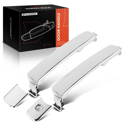 2 Pcs Front Chrome Exterior Door Handle