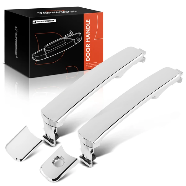 2 Pcs Front Chrome Exterior Door Handle for 2003-2008 INFINITI FX35