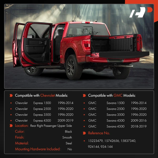 Rear Passenger Upper Sliding Door Roller Bracket for Chevrolet Express 1500 1996-2014