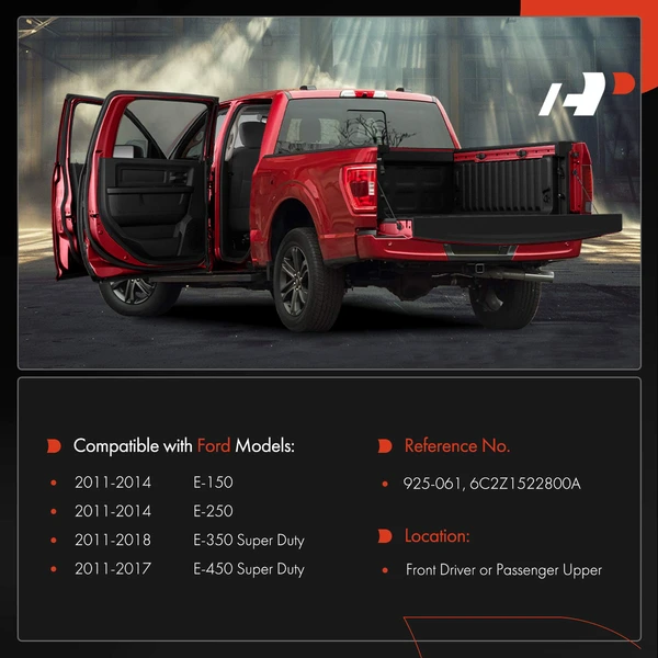 Front Driver or Passenger Upper Door Hinge for 2011-2017 Ford E-450 Super Duty