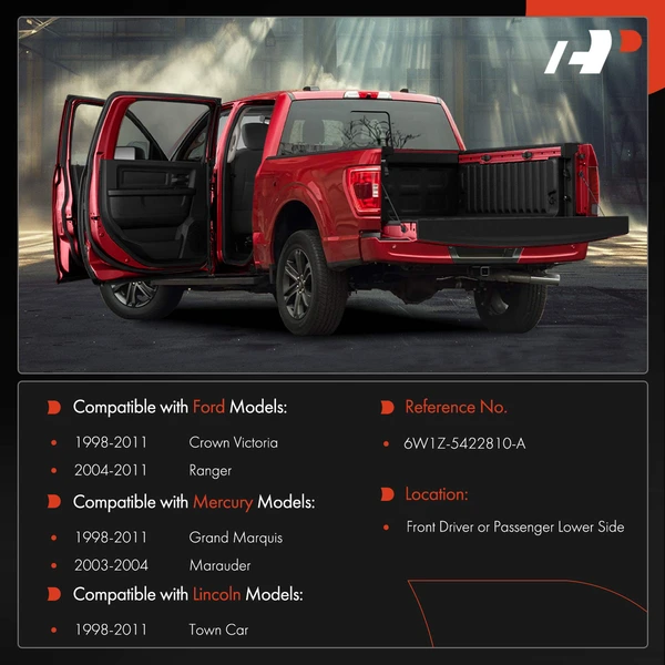 Front Driver or Passenger Lower Door Hinge for Ford Ranger 04-11 Mercury Lincoln