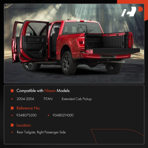 Rear Passenger Tailgate Hinge for Nissan TITAN 2004 Extended Cab