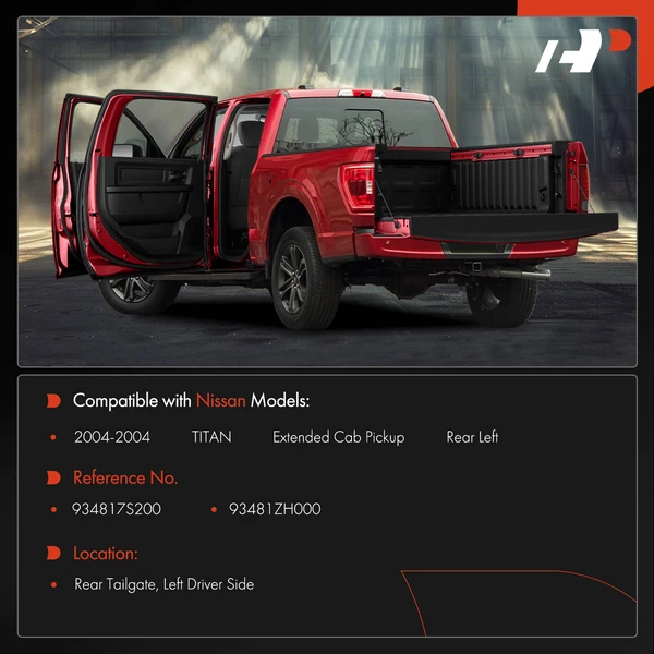 Rear Driver Tailgate Hinge for Nissan TITAN 2004 Extended Cab