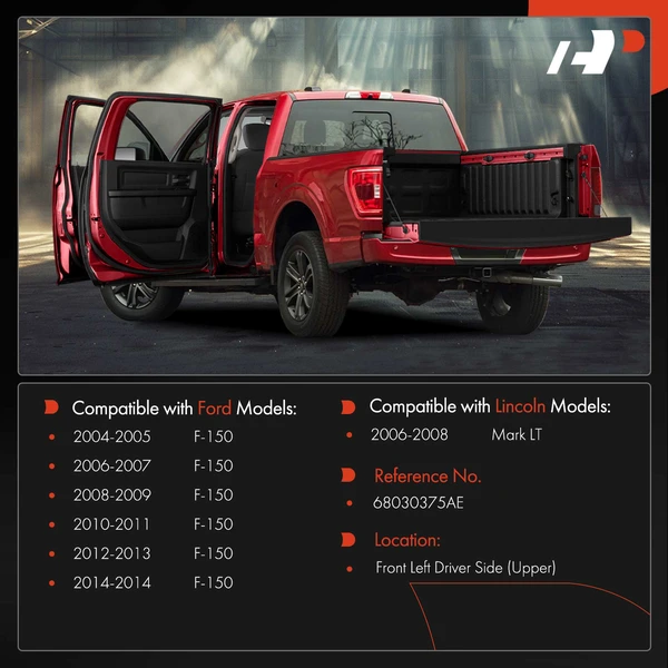 Front Driver Lower Door Hinge for Ford F-150 2004-2014 Lincoln Mark LT 2006-2008