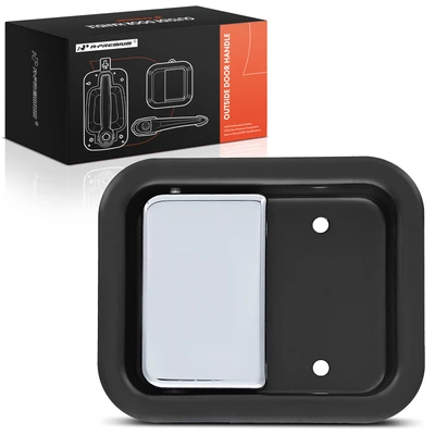 Passenger Black & Chrome Interior Door Handle