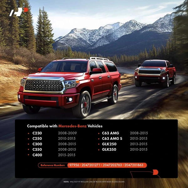 Front Passenger or Rear Passenger Chrome Interior Door Handle for Mercedes-Benz C230 C300