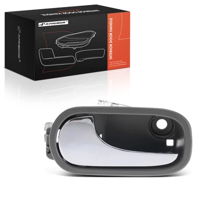 Front Driver Chrome & Gray Interior Door Handle